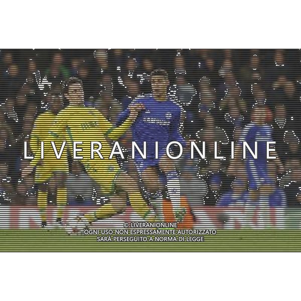 Chelsea\'s Ruben Loftus-Cheek in action during todays match Photographer Ashley Western/CameraSport Football - UEFA Champions League Group G - Chelsea v Sporting Lisbon - Wednesday 10th December 2014 - Stamford Bridge - London © CameraSport - 43 Linden Ave. Countesthorpe. Leicester. England. LE8 5PG - Tel: +44 (0) 116 277 4147 - admin@camerasport.com - www.camerasport.com /Agenzia Aldo Liverani Sas - ITALY ONLY - EDITORIAL USE ONLY