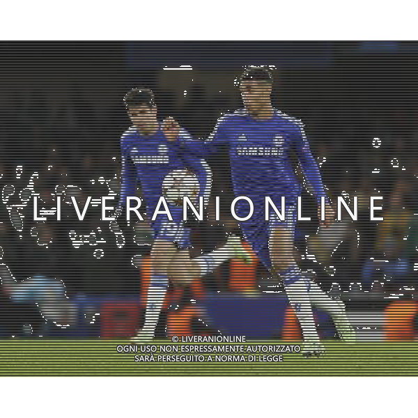 Chelsea\'s Ruben Loftus-Cheek in action during todays match Photographer Ashley Western/CameraSport Football - UEFA Champions League Group G - Chelsea v Sporting Lisbon - Wednesday 10th December 2014 - Stamford Bridge - London © CameraSport - 43 Linden Ave. Countesthorpe. Leicester. England. LE8 5PG - Tel: +44 (0) 116 277 4147 - admin@camerasport.com - www.camerasport.com /Agenzia Aldo Liverani Sas - ITALY ONLY - EDITORIAL USE ONLY