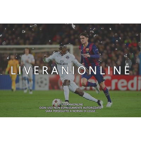 Blaise MATUIDI / Marc BARTRA - 10.12.2014 - Barcelone / Paris Saint Germain - Champions League Photo : Dave Winter / Icon Sport AG ALDO LIVERANI SAS ONLY ITALY
