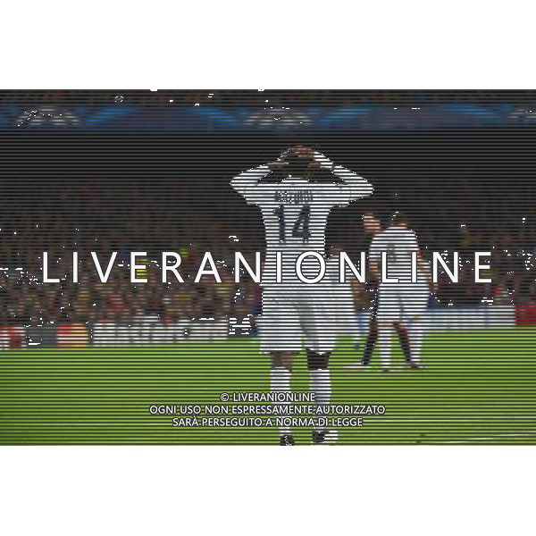 Deception Blaise MATUIDI - 10.12.2014 - Barcelone / Paris Saint Germain - Champions League Photo : Dave Winter / Icon Sport AG ALDO LIVERANI SAS ONLY ITALY