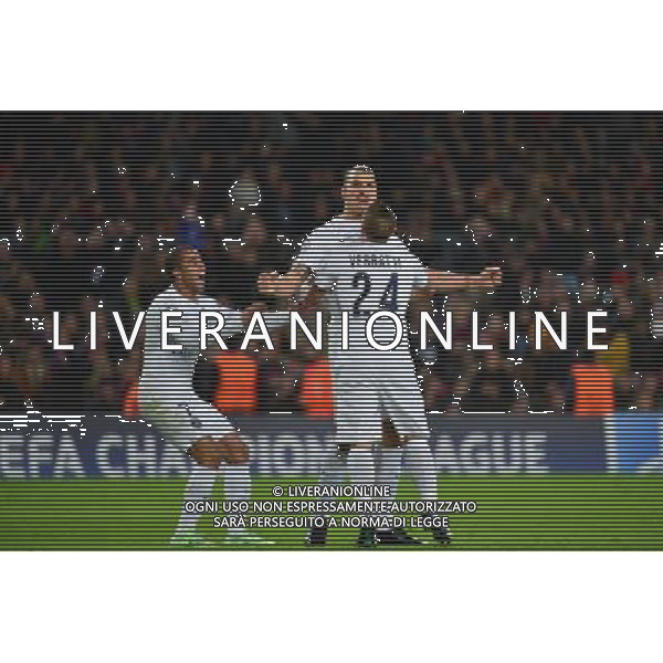 Joie Lucas MOURA / Zlatan IBRAHIMOVIC / Marco Verratti - 10.12.2014 - Barcelone / Paris Saint Germain - Champions League Photo : Dave Winter / Icon Sport AG ALDO LIVERANI SAS ONLY ITALY