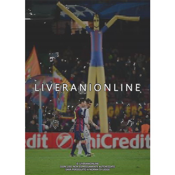 Lionel MESSI / Ezequiel LAVEZZI - 10.12.2014 - Barcelone / Paris Saint Germain - Champions League Photo : Dave Winter / Icon Sport AG ALDO LIVERANI SAS ONLY ITALY
