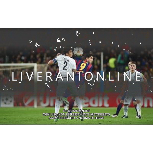Luis SUAREZ / Thiago SILVA - 10.12.2014 - Barcelone / Paris Saint Germain - Champions League Photo : Dave Winter / Icon Sport AG ALDO LIVERANI SAS ONLY ITALY