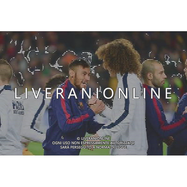 NEYMAR / David LUIZ - 10.12.2014 - Barcelone / Paris Saint Germain - Champions League Photo : Dave Winter / Icon Sport AG ALDO LIVERANI SAS ONLY ITALY