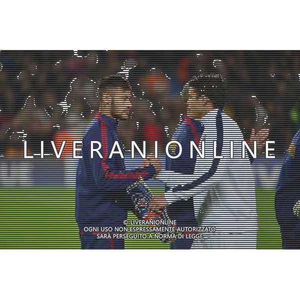NEYMAR / Thiago SILVA - 10.12.2014 - Barcelone / Paris Saint Germain - Champions League Photo : Dave Winter / Icon Sport AG ALDO LIVERANI SAS ONLY ITALY