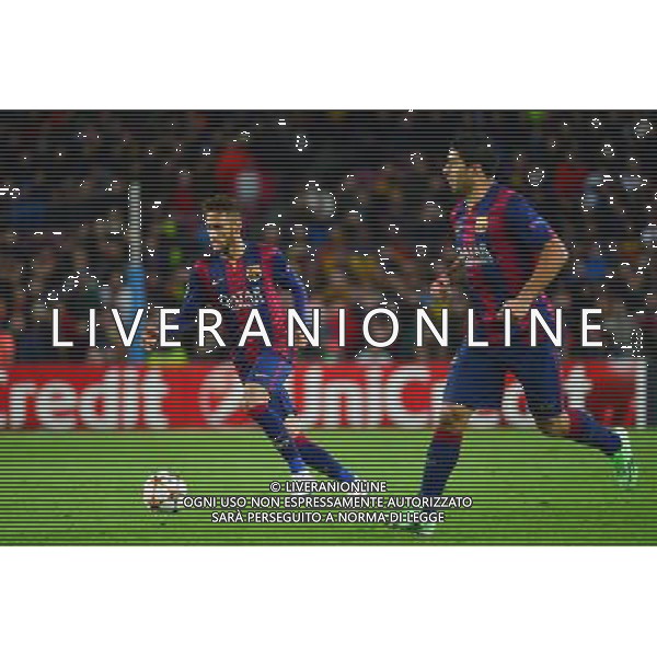 NEYMAR / Luis SUAREZ - 10.12.2014 - Barcelone / Paris Saint Germain - Champions League Photo : Dave Winter / Icon Sport AG ALDO LIVERANI SAS ONLY ITALY