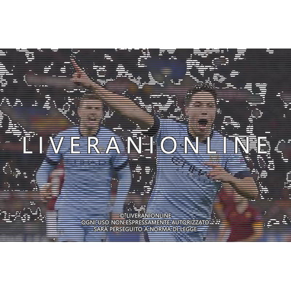 Roma - 10/12/2014 - Stadio Olimpico - Uefa Champions League 2014/2015 - AS Roma vs Manchester City - nella foto: Samir Nasri esulta dopo il gol / Ph Fabrizio Corradetti - Ag. Aldo Liverani sas