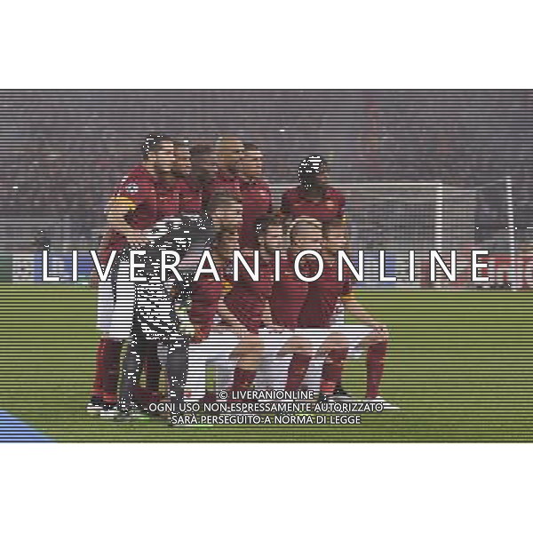 Roma - 10/12/2014 - Stadio Olimpico - Uefa Champions League 2014/2015 - AS Roma vs Manchester City - nella foto: La formazione della Roma / Ph Fabrizio Corradetti - Ag. Aldo Liverani sas