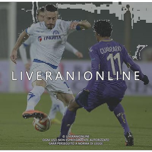 UEFA Europa League 2014/2015 Gruppo K Firenze - 11.12.2014 Fiorentina-Dinamo Minsk Nella Foto: nikolic e cuadrado /Ph.Vitez-Ag. Aldo Liverani
