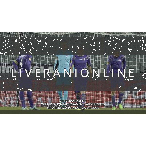 UEFA Europa League 2014/2015 Gruppo K Firenze - 11.12.2014 Fiorentina-Dinamo Minsk Nella Foto:delusione fiorentina /Ph.Vitez-Ag. Aldo Liverani