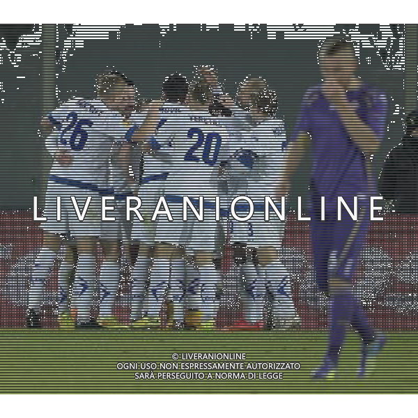 UEFA Europa League 2014/2015 Gruppo K Firenze - 11.12.2014 Fiorentina-Dinamo Minsk Nella Foto:nikolic esultanza dopo il gol /Ph.Vitez-Ag. Aldo Liverani