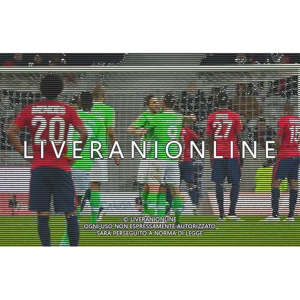 Joie Ricardo RODRIGUEZ - 11.12.2014 - Lille / Wolfsbourg - Europa League Photo : Dave Winter / Icon Sport /Agenzia Aldo Liverani sas - ITALY ONLY - EDITORIAL USE ONLY