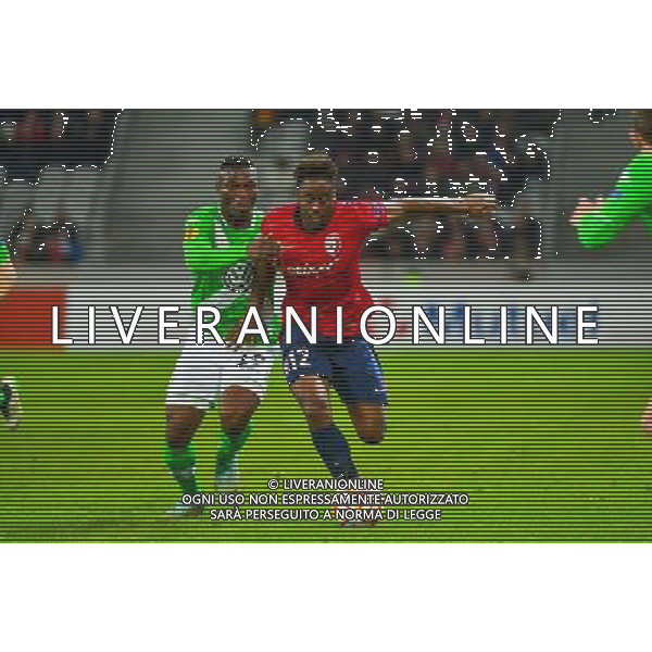 Soualiho MEITE / Junior MALANDA - 11.12.2014 - Lille / Wolfsbourg - Europa League Photo : Dave Winter / Icon Sport /Agenzia Aldo Liverani sas - ITALY ONLY - EDITORIAL USE ONLY