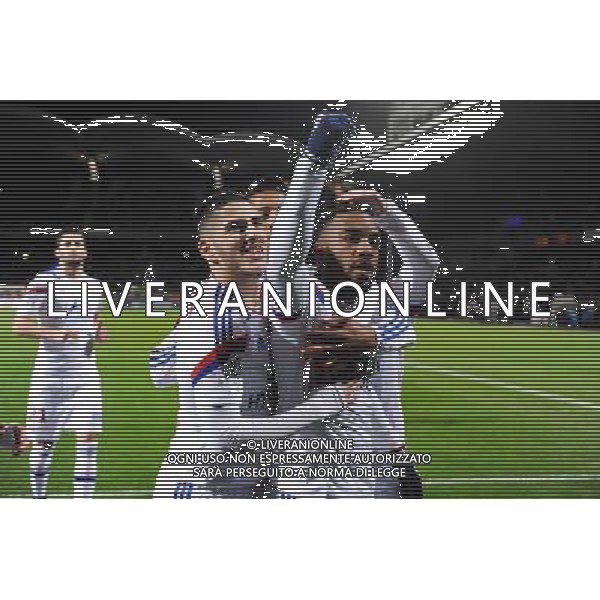 Joie Alexandre LACAZETTE - 12.12.2014 - Lyon / Caen - 18eme journee de Ligue 1 - Photo : Jean Paul Thomas / Icon Sport AG ALDO LIVERANI SAS ONLY ITALY