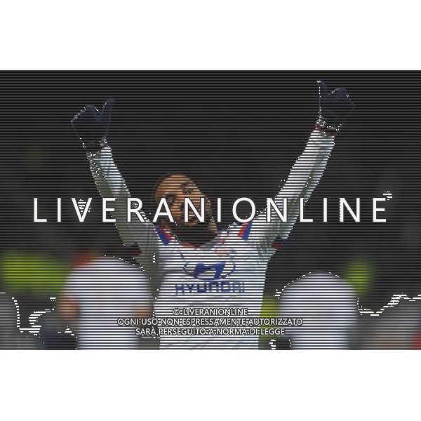 Joie Alexandre LACAZETTE - 12.12.2014 - Lyon / Caen - 18eme journee de Ligue 1 - Photo : Jean Paul Thomas / Icon Sport AG ALDO LIVERANI SAS ONLY ITALY