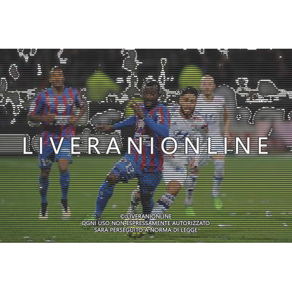 Jean Jacques PIERRE / Nabil FEKIR - 12.12.2014 - Lyon / Caen - 18eme journee de Ligue 1 Photo : Jean Paul Thomas / Icon Sport AG ALDO LIVERANI SAS ONLY ITALY