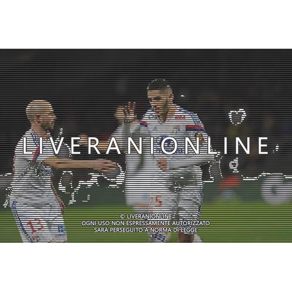 JOIE DE Yassine BENZIA - 12.12.2014 - Lyon / Caen - 18eme journee de Ligue 1 Photo : Jean Paul Thomas / Icon Sport AG ALDO LIVERANI SAS ONLY ITALY