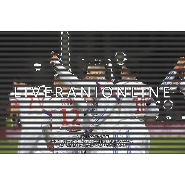 JOIE DE Yassine BENZIA - 12.12.2014 - Lyon / Caen - 18eme journee de Ligue 1 Photo : Jean Paul Thomas / Icon Sport AG ALDO LIVERANI SAS ONLY ITALY