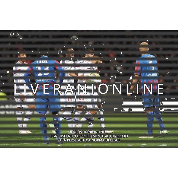 Penalty Maxime GONALONS / Nabil FEKIR - 12.12.2014 - Lyon / Caen - 18eme journee de Ligue 1 Photo : Jean Paul Thomas / Icon Sport AG ALDO LIVERANI SAS ONLY ITALY