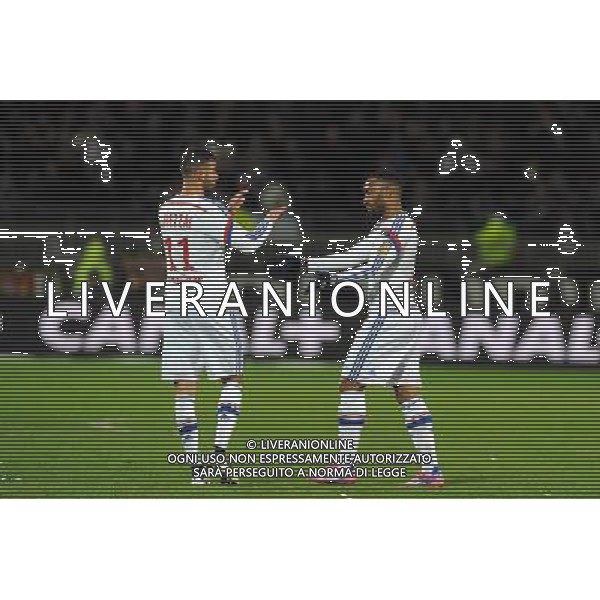 Rachid GHEZZAL / Alexandre LACAZETTE - 12.12.2014 - Lyon / Caen - 18eme journee de Ligue 1 Photo : Jean Paul Thomas / Icon Sport AG ALDO LIVERANI SAS ONLY ITALY