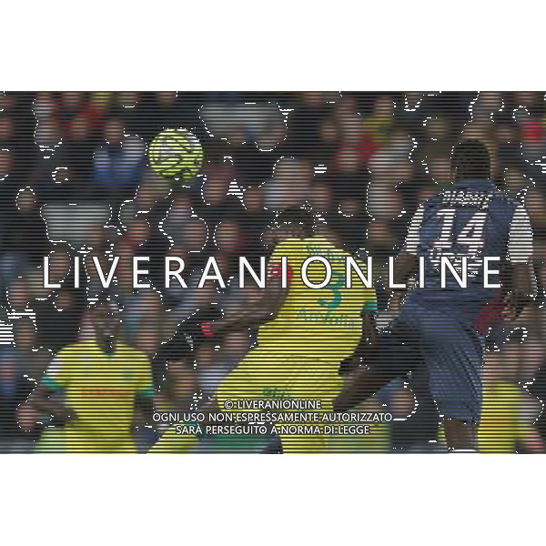 Papi DJILOBODJI / Cheik DIABATE - 13.12.2014 - Nantes / Bordeaux - 18eme journee de Ligue1 Photo : Vincent Michel / Icon Sport AG ALDO LIVERANI SAS ONLY ITALY
