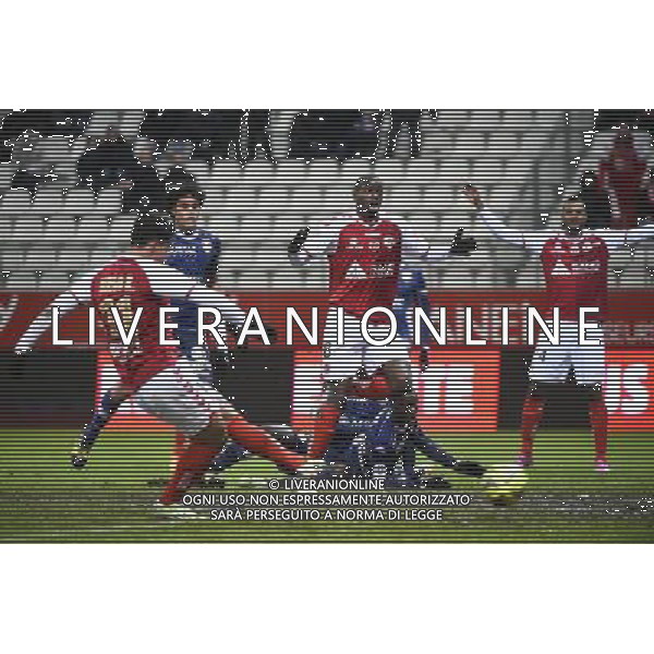 Goal Diego RIGONATO - 13.12.2014 - Reims / Evian Thonon - 18eme journee de Ligue1 Photo : Fred Porcu / Icon Sport AG ALDO LIVERANI SAS ONLY ITALY