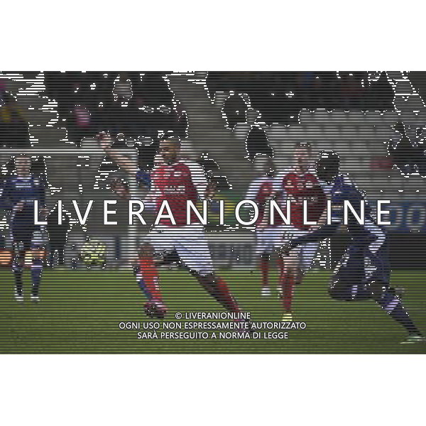 David NGOG - 13.12.2014 - Reims / Evian Thonon - 18eme journee de Ligue1 Photo : Fred Porcu / Icon Sport AG ALDO LIVERANI SAS ONLY ITALY