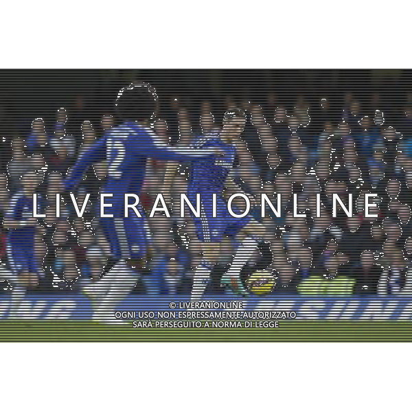 Chelsea\'s Nemanja Matic in action during todays match Photographer Craig Mercer/CameraSport Football - Barclays Premiership - Chelsea v Hull City - Saturday 13th December 2014 - Stamford Bridge - London © CameraSport - 43 Linden Ave. Countesthorpe. Leicester. England. LE8 5PG - Tel: +44 (0) 116 277 4147 - admin@camerasport.com - www.camerasport.com AG ALDO LIVERANI SAS ONLY ITALY