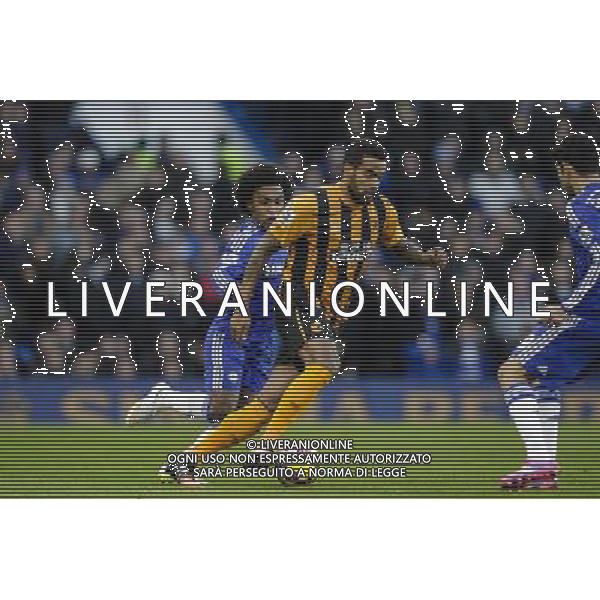 Hull City\'s Tom Huddlestone in action during todays match Photographer Craig Mercer/CameraSport Football - Barclays Premiership - Chelsea v Hull City - Saturday 13th December 2014 - Stamford Bridge - London © CameraSport - 43 Linden Ave. Countesthorpe. Leicester. England. LE8 5PG - Tel: +44 (0) 116 277 4147 - admin@camerasport.com - www.camerasport.com AG ALDO LIVERANI SAS ONLY ITALY