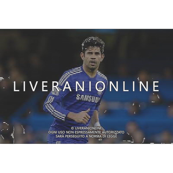 Chelsea\'s Diego Costa in action during todays match Photographer Craig Mercer/CameraSport Football - Barclays Premiership - Chelsea v Hull City - Saturday 13th December 2014 - Stamford Bridge - London © CameraSport - 43 Linden Ave. Countesthorpe. Leicester. England. LE8 5PG - Tel: +44 (0) 116 277 4147 - admin@camerasport.com - www.camerasport.com AG ALDO LIVERANI SAS ONLY ITALY