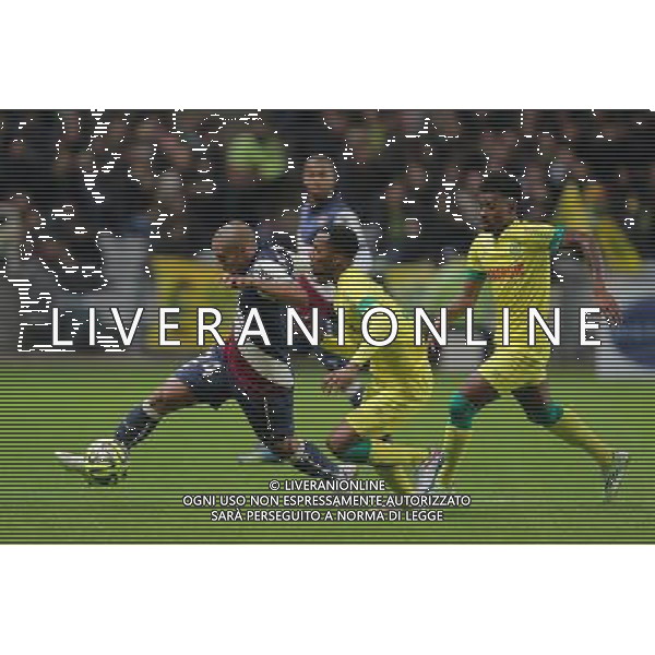 Wahbi KHAZRI / Chaker ALHADHUR - 13.12.2014 - Nantes / Bordeaux - 18eme journee de Ligue1 Photo : Vincent Michel / Icon Sport AG ALDO LIVERANI SAS ONLY ITALY