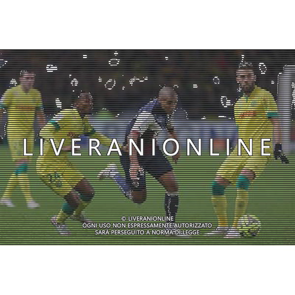 Wahbi KHAZRI / Chaker ALHADHUR et Lucas DEAUX - 13.12.2014 - Nantes / Bordeaux - 18eme journee de Ligue1 Photo : Vincent Michel / Icon Sport AG ALDO LIVERANI SAS ONLY ITALY