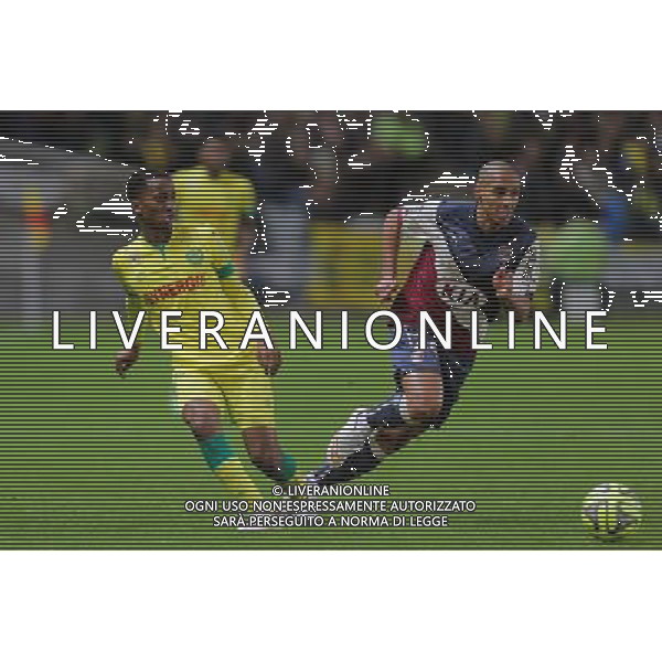 Chaker ALHADHUR / Wahbi KHAZRI - 13.12.2014 - Nantes / Bordeaux - 18eme journee de Ligue1 Photo : Vincent Michel / Icon Sport AG ALDO LIVERANI SAS ONLY ITALY