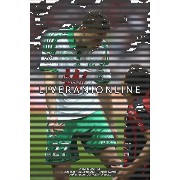 Franck TABANOU - 14.12.2014 - Nice / Saint Etienne - 18eme journee de Ligue1 Photo : Manu Blondeau / Icon Sport AG ALDO LIVERANI SAS ONLY ITALY
