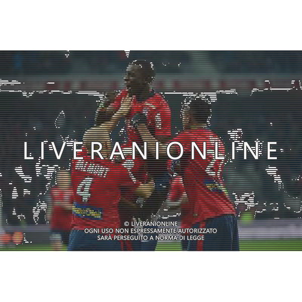Joie Djibril SIDIBE / joie Lille - 14.12.2014 - Lille / Toulouse - 18eme journee de Ligue1 Photo : Dave Winter / Icon Sport *** Local Caption *** AG ALDO LIVERANI SAS ONLY ITALY *** Local Caption *** AG ALDO LIVERANI SAS ONLY ITALY