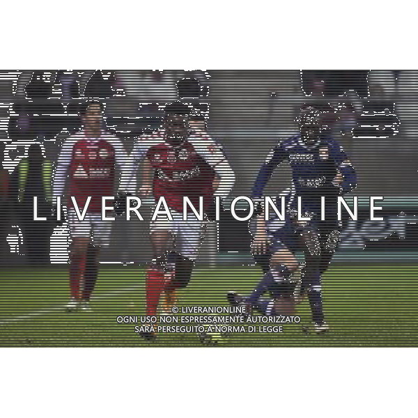 Benjamin MOUKANDJO - 13.12.2014 - Reims / Evian Thonon - 18eme journee de Ligue1 Photo : Fred Porcu / Icon Sport AG ALDO LIVERANI SAS ONLY ITALY