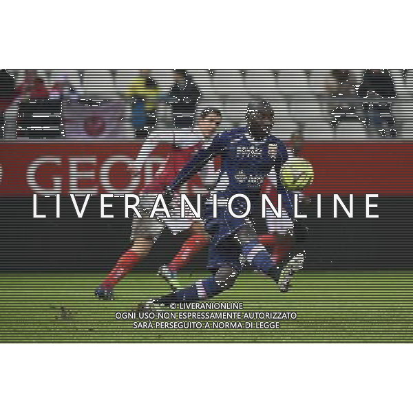 Cedric MONGONGU - 13.12.2014 - Reims / Evian Thonon - 18eme journee de Ligue1 Photo : Fred Porcu / Icon Sport AG ALDO LIVERANI SAS ONLY ITALY
