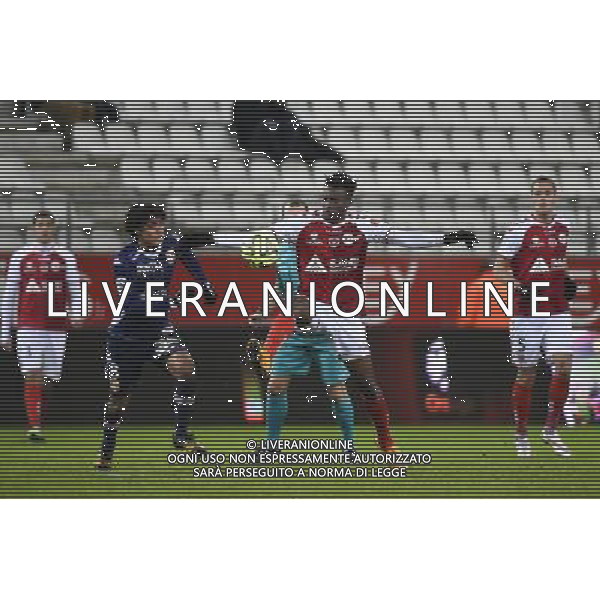 Ignacio TEJEDA / Benjamin MOUKANDJO - 13.12.2014 - Reims / Evian Thonon - 18eme journee de Ligue1 Photo : Fred Porcu / Icon Sport AG ALDO LIVERANI SAS ONLY ITALY