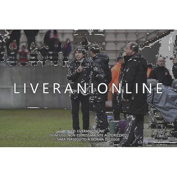 Jean Luc VASSEUR / Thomas LEONARD - 13.12.2014 - Reims / Evian Thonon - 18eme journee de Ligue1 Photo : Fred Porcu / Icon Sport AG ALDO LIVERANI SAS ONLY ITALY