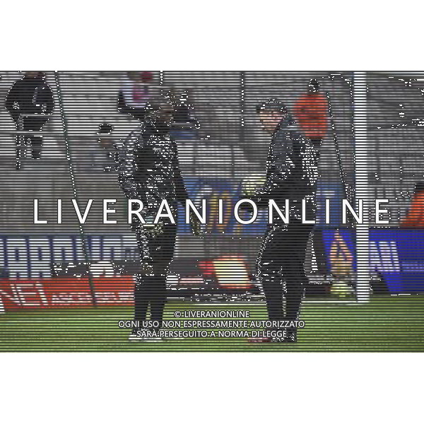 Johny PLACIDE / Sebastien HAMEL - 13.12.2014 - Reims / Evian Thonon - 18eme journee de Ligue1 Photo : Fred Porcu / Icon Sport AG ALDO LIVERANI SAS ONLY ITALY