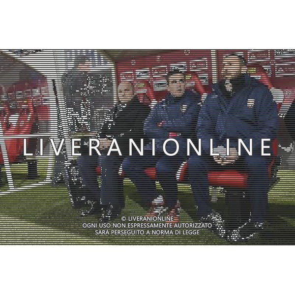 Pascal DUPRAZ / Stephane BERNARD / Jose MARTINEZ - 13.12.2014 - Reims / Evian Thonon - 18eme journee de Ligue1 Photo : Fred Porcu / Icon Sport AG ALDO LIVERANI SAS ONLY ITALY
