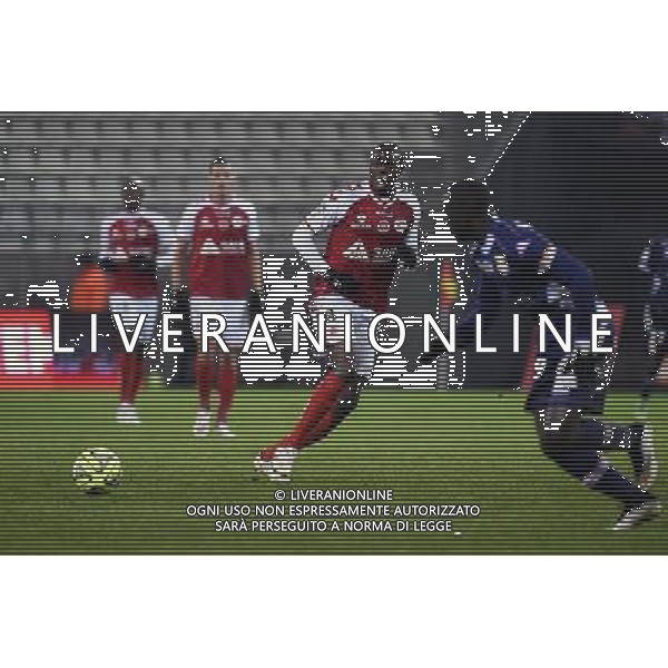 Prince ONIANGUE - 13.12.2014 - Reims / Evian Thonon - 18eme journee de Ligue1 Photo : Fred Porcu / Icon Sport AG ALDO LIVERANI SAS ONLY ITALY