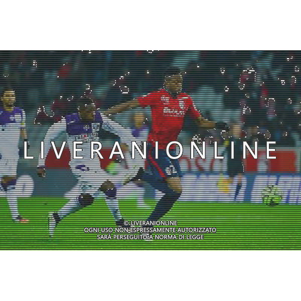Divock ORIGI / Jacques Francois MOUBANDJE - 14.12.2014 - Lille / Toulouse - 18eme journee de Ligue1 Photo : Dave Winter / Icon Sport /Agenzia Aldo Liverani sas - ITALY ONLY - EDITORIAL USE ONLY