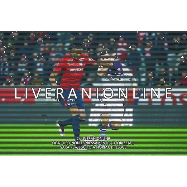 Divock ORIGI / Maxime SPANO - 14.12.2014 - Lille / Toulouse - 18eme journee de Ligue1 Photo : Dave Winter / Icon Sport /Agenzia Aldo Liverani sas - ITALY ONLY - EDITORIAL USE ONLY