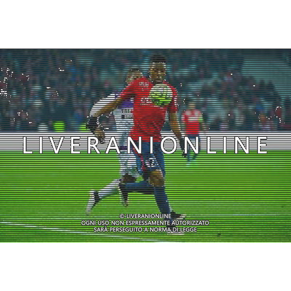 Divock ORIGI / Jacques Francois MOUBANDJE - 14.12.2014 - Lille / Toulouse - 18eme journee de Ligue1 Photo : Dave Winter / Icon Sport /Agenzia Aldo Liverani sas - ITALY ONLY - EDITORIAL USE ONLY