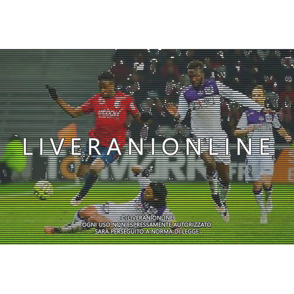 Divock ORIGI / Abel AGUILAR - 14.12.2014 - Lille / Toulouse - 18eme journee de Ligue1 Photo : Dave Winter / Icon Sport /Agenzia Aldo Liverani sas - ITALY ONLY - EDITORIAL USE ONLY