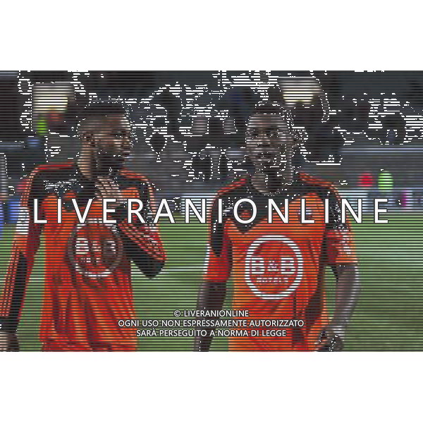 Yoann Wachter / Lamine Gassama - 13.12.2014 - Lorient / Metz - 18eme journee de Ligue1 Photo : Philippe Lebrech / Icon Sport /Agenzia Aldo Liverani sas - ITALY ONLY - EDITORIAL USE ONLY