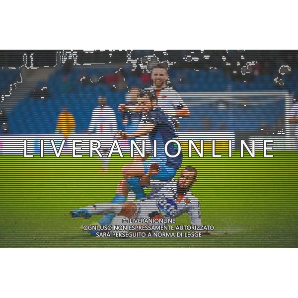 Alexandre BONNET / Fouad CHAFIK - 12.12.2014 - Le Havre / Laval - 17eme journee de Ligue 2 Photo : Fred Porcu / Icon Sport /Agenzia Aldo Liverani sas - ITALY ONLY - EDITORIAL USE ONLY