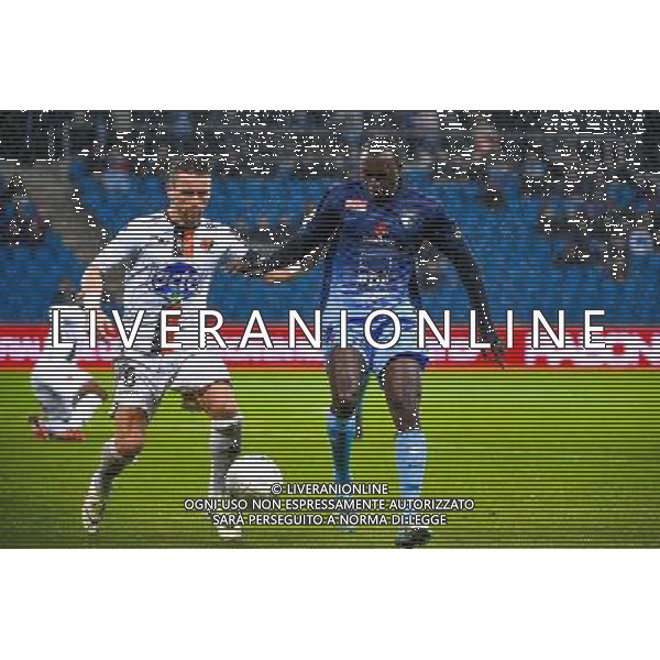 Anthony GONCALVES / Zargo TOURE - 12.12.2014 - Le Havre / Laval - 17eme journee de Ligue 2 Photo : Fred Porcu / Icon Sport /Agenzia Aldo Liverani sas - ITALY ONLY - EDITORIAL USE ONLY