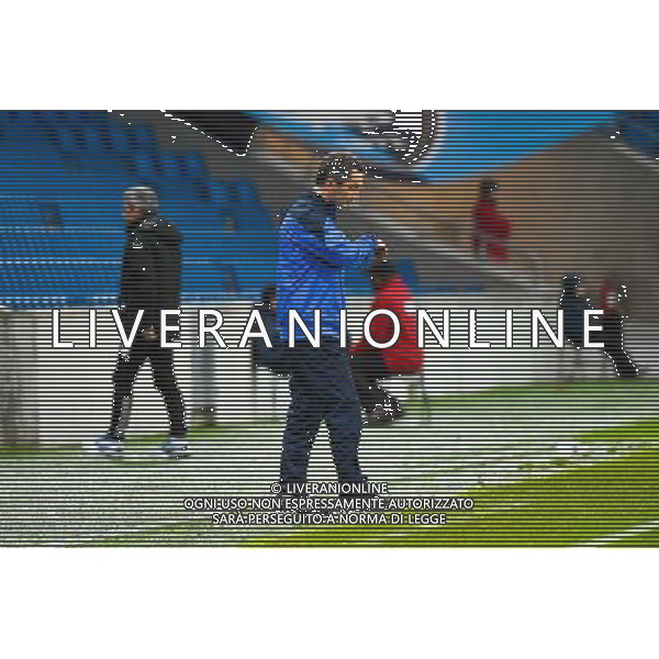 Deception Philippe BIZEUL - 12.12.2014 - Le Havre / Laval - 17eme journee de Ligue 2 Photo : Fred Porcu / Icon Sport /Agenzia Aldo Liverani sas - ITALY ONLY - EDITORIAL USE ONLY